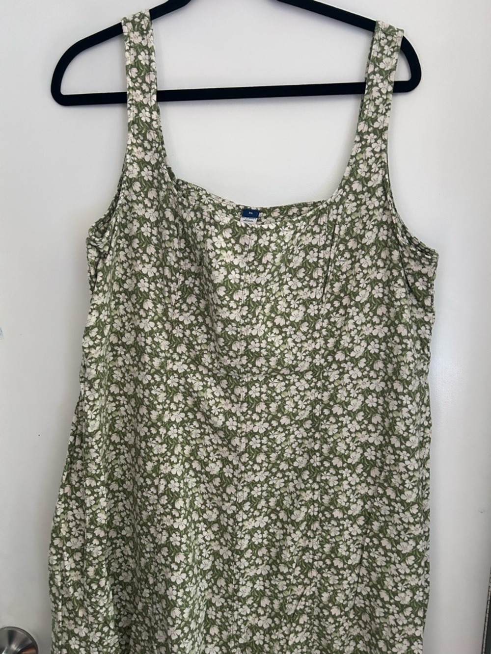OLD NAVY -  Fit & Flare Sleeveless Linen-Blend Midi Dress